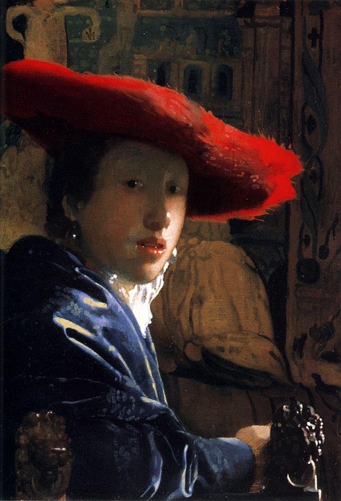 Johannes Vermeer Girl with a Red Hat